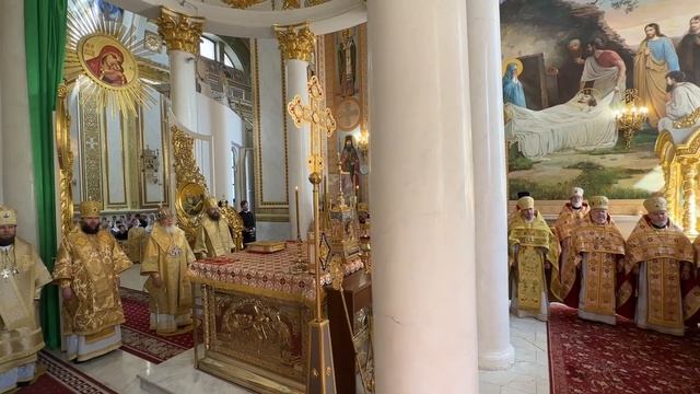 День памяти святителя Иннокентия Одесского в Спасо-Преображенском кафедральном соборе смотреть онлайн