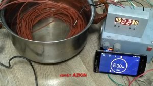 Тест Карбоновый кабель в воду Сколько нагреет за 1 час