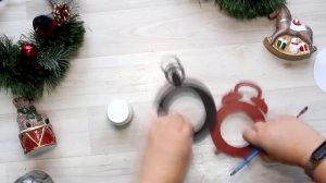 Мастер-класс Новогодняя игрушка на елку Часы