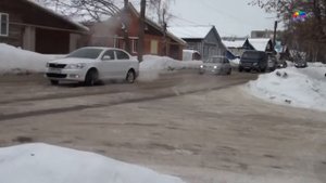 Дороги Алатыря в зимнее время ,года телеканал аст