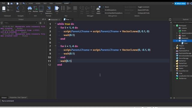 How to make a neat rotation and float effect for a part | Roblox Studio смотреть онлайн