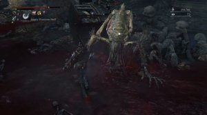 Bloodborne The Old Hunters - Hunter's Nightmare: 3 Bloodsuckers Combat, Killed by Minigun Hunter