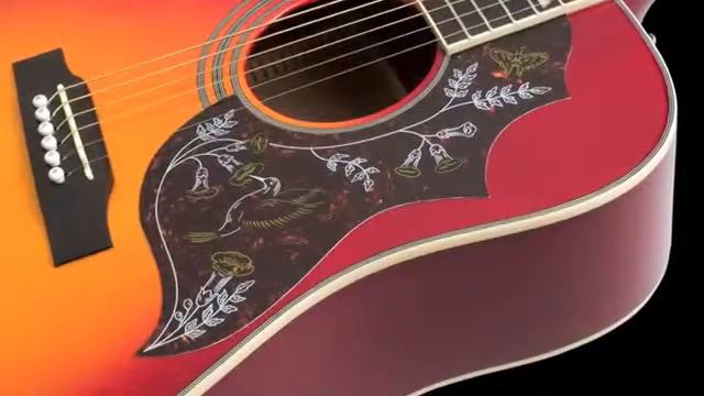 Epiphone Hummingbird Acoustic Guitar смотреть онлайн