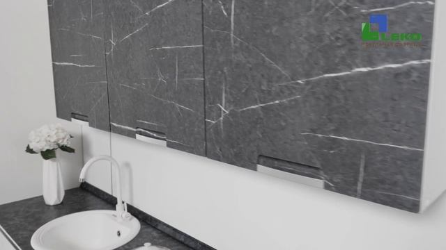 Кухня Авенза Leko в цветах Бьянко, Неро.mp4 смотреть онлайн