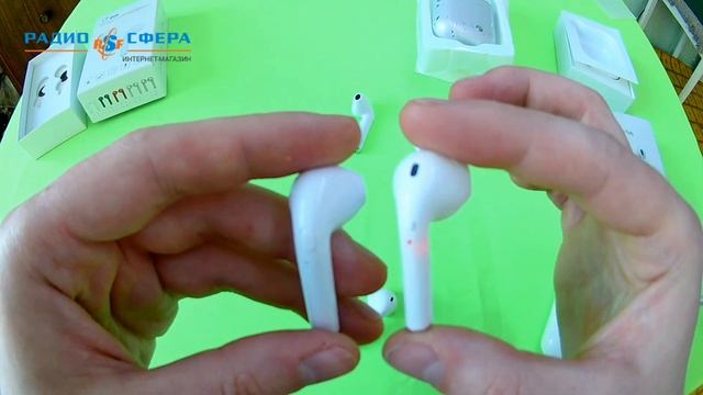 Обзор. Бюджетные наушники AirPods. Сравниваем гарнитуру i7, i7s и i8 смотреть онлайн