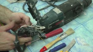 Ремонт перфоратора.Замена щёток на перфораторе BOSCH GBH 2 24 DSR
