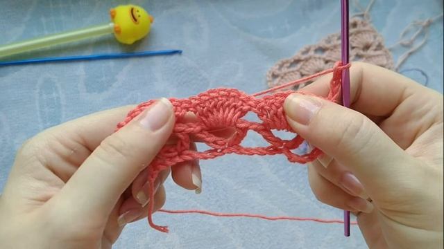 ?Красивый узор???крючком. (объяснение + схема) #узорыкрючком #вязание #красивыеузорыкрючком
