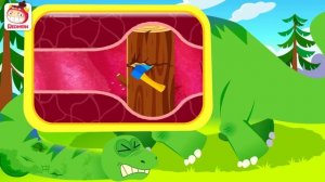 Save the Seismosaurus! | Dino Rescue Team | Dinosaurs for Kids | stomach stone | REDMON