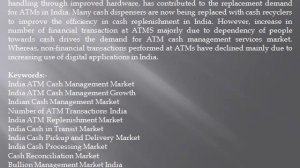 Impact of Demonetization India, ATM Switch Revenue, ATM Security Market-Ken Research