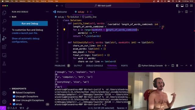 ?Solving All LeetCode Problems with PYTHON ? - 68 Text Justification смотреть онлайн