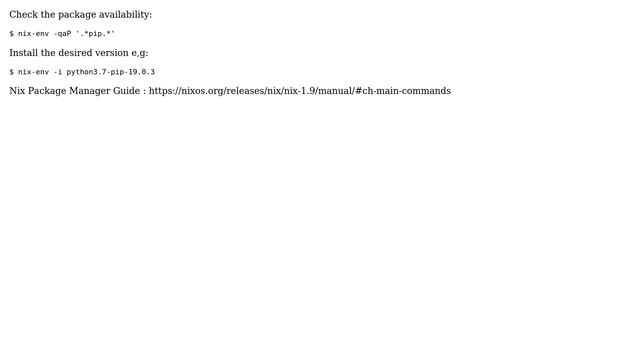 Unix & Linux: How to install Python pip on Nixos? (4 Solutions!!)