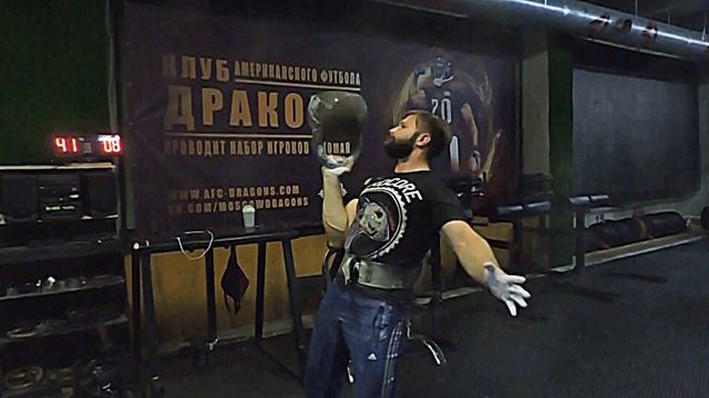 Взятие в стойку вверх дном 4П гири (65 кг) + 17 сек удержание смотреть онлайн