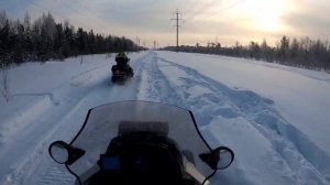 Покатушки 29.01.2022 на Тайга Патруль 800, БРП Тундра и СУВ600, Ямаха ВК540. Часть первая.