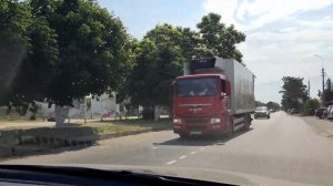Едем на машине по курортной станице Голубицкая Темрюкский район Краснодарский край