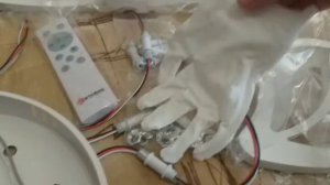 Интерьер. Посылка. Распаковка и проверка. Светодиодная люстра.