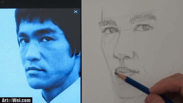 How to Draw a Portrait of Bruce Lee смотреть онлайн