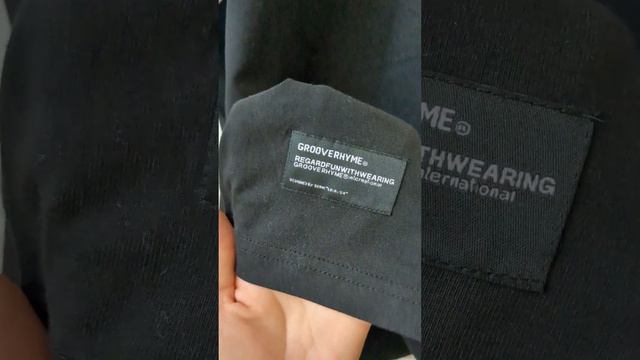 Футболка от корейского бренда Groove rhyme. размер XL. Одежда высокого качества смотреть онлайн