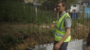 Charlie Luxton builds his retaining wall