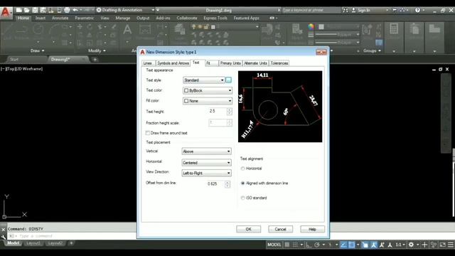 How to create and change dimension style in autocad. смотреть онлайн
