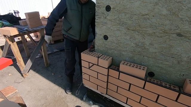 Облицовка Своими Руками. Кирпичный Фасад. Энергоэфективный дом