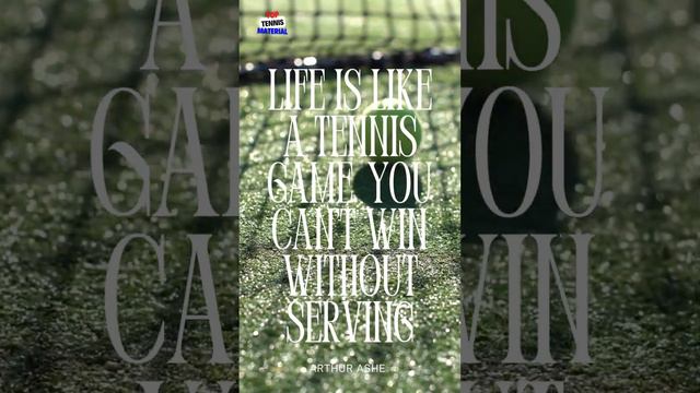 Tennis Quotes about Life... Arthur Ashe #tennis  #quotes  #life