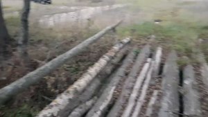 Самодельный мост через реку