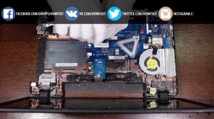 Acer Aspire E5-521, E5-511, E5-571, E5-572 disassembly and fan cleaning, разборка и чистка ноутбука