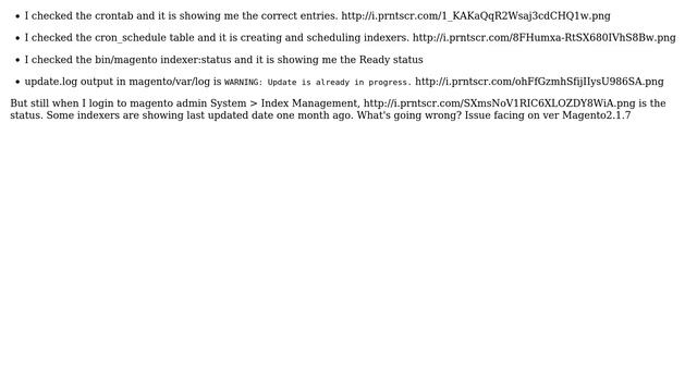 Magento: Crons not reindexing the indexer after setting all смотреть онлайн