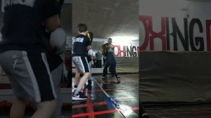 Тренировка по боксу детей.