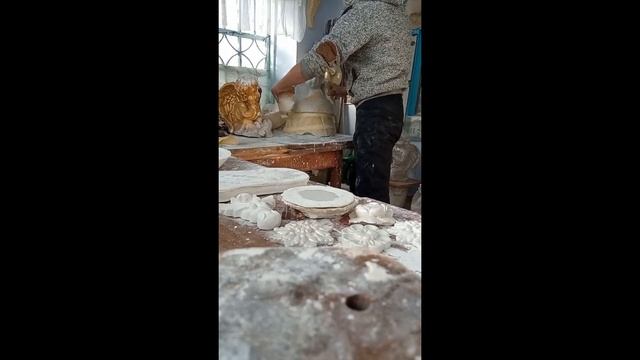 реставрация скульптуры ангела. силиконовая форма. отливка скульптуры из гипса мастер Бабко Женя смотреть онлайн