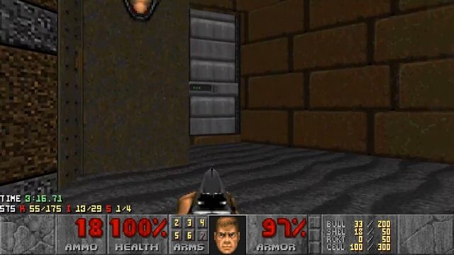 Doom 2 in Spain Only - MAP09: El Pozo (Blind Ultra-Violence 100%) смотреть онлайн