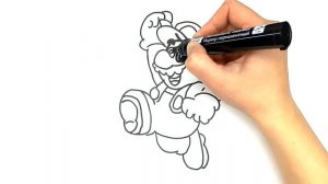 Рисунок Марио. Как нарисовать Супер Марио из игры. Рисунки для детей РАСКРАСКИ РАЗВИВАШКИ