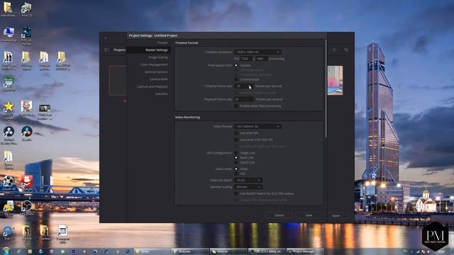 2 Настройка проекта Davinci Resolve смотреть онлайн