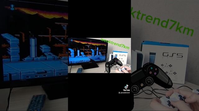 Портативная игровая консоль приставка Play Box Game Station 5  класическиe 200 игра обзор
