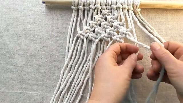Macrame / Салфетка под горячее квадратная