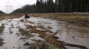 Тренировка по трофи на квадроциклах, плаваем, прыгаем, тонем)