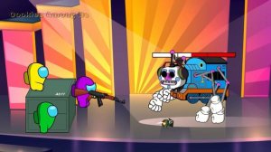 Giant Zombie Among Us vs Giant Rainbow Among Us - 어몽어스 VS 좀비애니메이션 - Among Us Zombie Animation