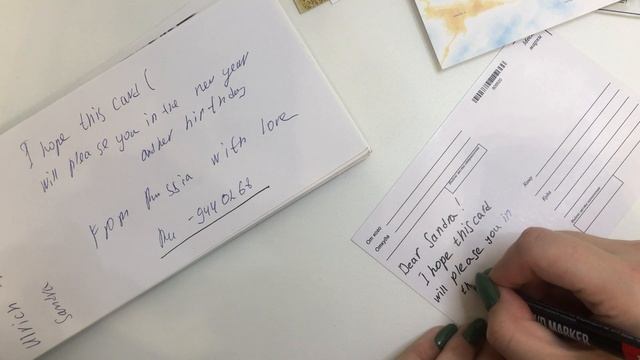 Посткроссинг. Готовлю первую открытку к отправке