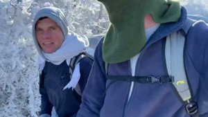 Отморозки, январь, -10, кабаний перевал, hike&fly IKUMA 2P