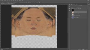 Episode 2 unwrapped faces Photoshop UV workflow