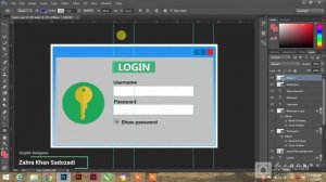 Login Page design | Adobe Photoshop CC 2015 | userinterface UI | visual studio look | Step by Step