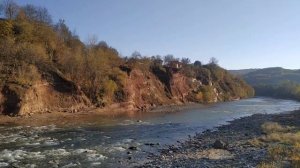 Река Белая. Каменномостский. Адыгея. Начало ноября