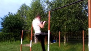 11 простых элементов на турнике| Workout |AlexTuri