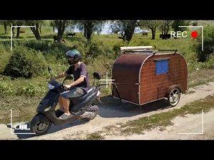 ✅ДОМ НА КОЛЕСАХ⛺? ДЛЯ МОТО СВОИМИ РУКАМИ(camper for moto).mp4