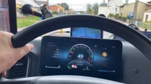 АВТОПИЛОТ В НОВОМ ГРУЗОВИКЕ MERCEDES ACTROS 2020 г.в. ИСПЫТАНИЯ НА ПОЛЬСКИХ ДОРОГАХ.