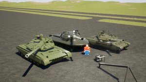 бой объекта 279 против Stug e 100 лего бой танков в брик ригс