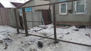 Ворота из профтрубы