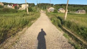 Гироскутер в гору по гравию