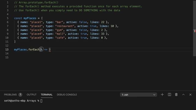 JavaScript forEach Array Method