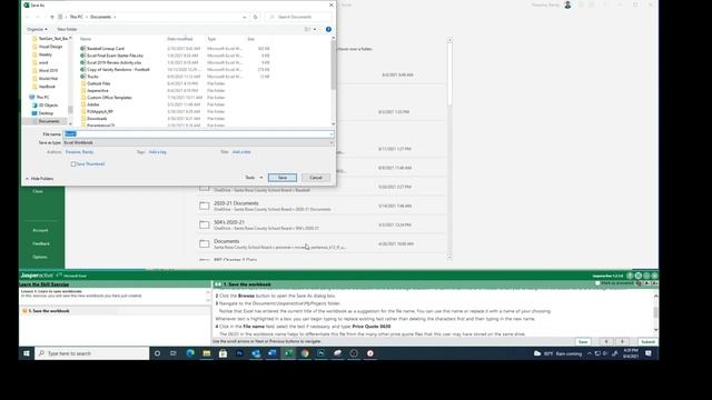 Excel Lesson 1e Saving Workbooks смотреть онлайн